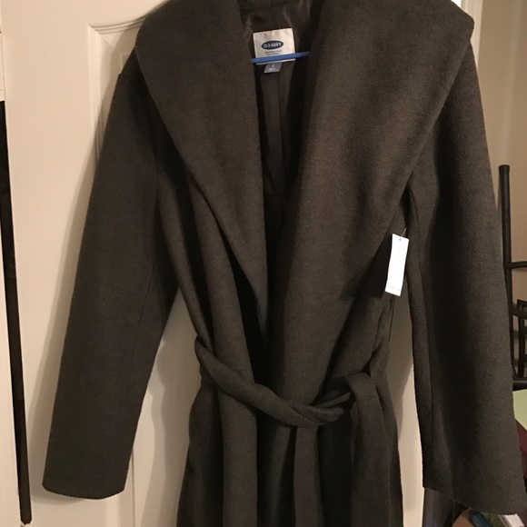 NWT Old Navy Wool wrap coat - Picture 2 of 3